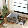 Load image into Gallery viewer, Whelping Box for Dogs, Puppies, 7 Panel Dog Playpen with Two Rooms, Washable Whelping Pads, Water-Resistant Oxford Fabric, Two Doors, for Small and Medium Dogs
