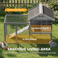 Charger l'image dans la visionneuse de la galerie, Rabbit Hutch Outdoor, 48"L Large Wooden Bunny Cage with Run, Robust Metal Frame, Removable Plastic Tray, Asphalt Roof, Ramp, Guinea Pig Cage for 1-2 Rabbits, Grey
