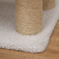 Load image into Gallery viewer, Pet Stair, Cat Tree with 4-step Climb Ladder, Scratching Posts, Platforms, Toy Ball, for Indoor Elderly Cats Kittens, White
