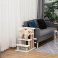 Load image into Gallery viewer, Pet Stair, Cat Tree with 4-step Climb Ladder, Scratching Posts, Platforms, Toy Ball, for Indoor Elderly Cats Kittens, White
