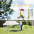 Load image into Gallery viewer, Outdoor Dog Kennel with Roof, Heavy Duty Galvanized Steel Dog Run Chain Link w/ Waterproof UV-Resistant Cover, Safety Lockable Latch System, 2.1' x 1.8' x 1.6'
