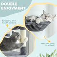 Charger l'image dans la visionneuse de la galerie, Floor to Ceiling Cat Tree, 230-250cm Adjustable Tall Cat Climbing Tower with 2 Condos, Hammock and Sisal Scratching Posts, for Indoor, Multi-Level Activity Centre, Dark Grey
