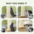 Load image into Gallery viewer, Cat Scratching Post, 87cm Cat Scratcher with Sisal Scratching Post, Track Ball Toy, Hanging Ball, 3 in 1 Cat Scratcher Post for Indoor Kittens
