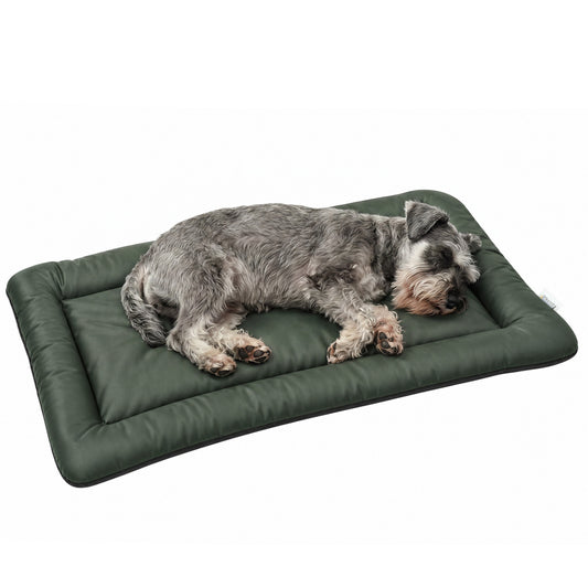 Waterproof Dog Bed, Foldable Pet Bed with Anti-Slip Bottom, Oxford Fabric, Machine Washable, Scratch Resistant Outdoor for Small Dogs and Cats, 90L x 60W x 5H cm, Green