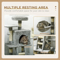Load image into Gallery viewer, Cat Tree, Cat Tower for Indoor Cats with Sisal Scratching Post, Cat Condo, Hammock, Bed, Ladder, Platforms, Toy Balls for Kittens, Light Grey
