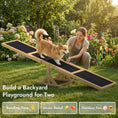 Load image into Gallery viewer, Pupstacle 71" Wooden Dog Agility Seesaw with Anti-Slip Surface Yellow
