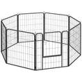 Load image into Gallery viewer, Dog Pen, 8 Panel Puppy Pen, Steel Dog Playpen, for Medium Breeds, 80cm Tall, Black
