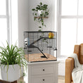 Load image into Gallery viewer, Hamster Cage, Gerbil Cage with Glass Basin, Ramps, Platforms, Hut, Exercise Wheel, Water Bottle, Dish, for Syrian and Dwarf Hamsters, 24" x 16" x 21.5"
