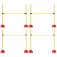Load image into Gallery viewer, Dog Agility Training Equipment, 4 PCS Obstacle Course with Height Adjustable Jump Hurdle and Bag, Dog Agility Course for Backyard, Indoor, Outdoor, Yellow
