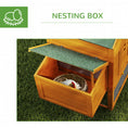 Load image into Gallery viewer, 117" Extra Large Chicken Coop with Asphalt Roof, Wooden Hen House with Slide-out Tray, Quail Hutch with Nesting Box, Orange
