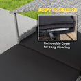 Load image into Gallery viewer, Rattan Dog House, Extendable Outdoor Wicker Dog Bed w/ Water-Resistant Roof, Removable Cushion, for Small and Medium Dogs - Charcoal Grey
