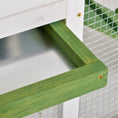 Load image into Gallery viewer, 2 Tiers Rabbit Hutch and Run Wooden Guinea Pig Hutch Outdoor with Sliding Tray, Ramp, Water-resistant Roof, for 2-4 Rabbits, Green
