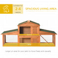 Load image into Gallery viewer, Large Rabbit Hutch Outdoor, Guinea Pig Hutch, Wooden Small Animal House, with Rabbit Run, 215 x 63 x 97 cm
