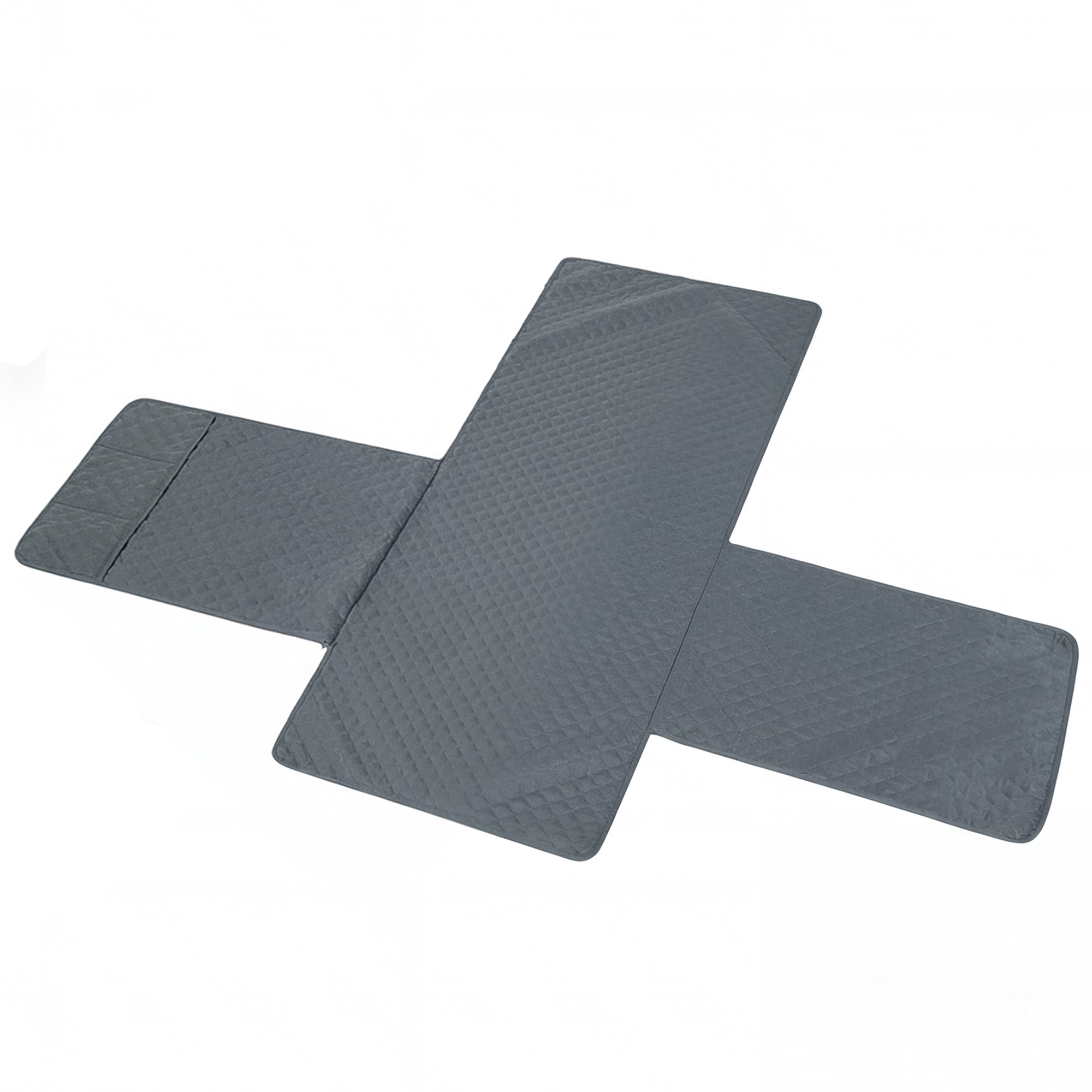 Waterproof Sofa Cover, Soft Couch Cover for Dogs Cats Pets, Non Slip Sofa Slipcoevr with Elastic Straps Furniture Protector for Living Room, Grey