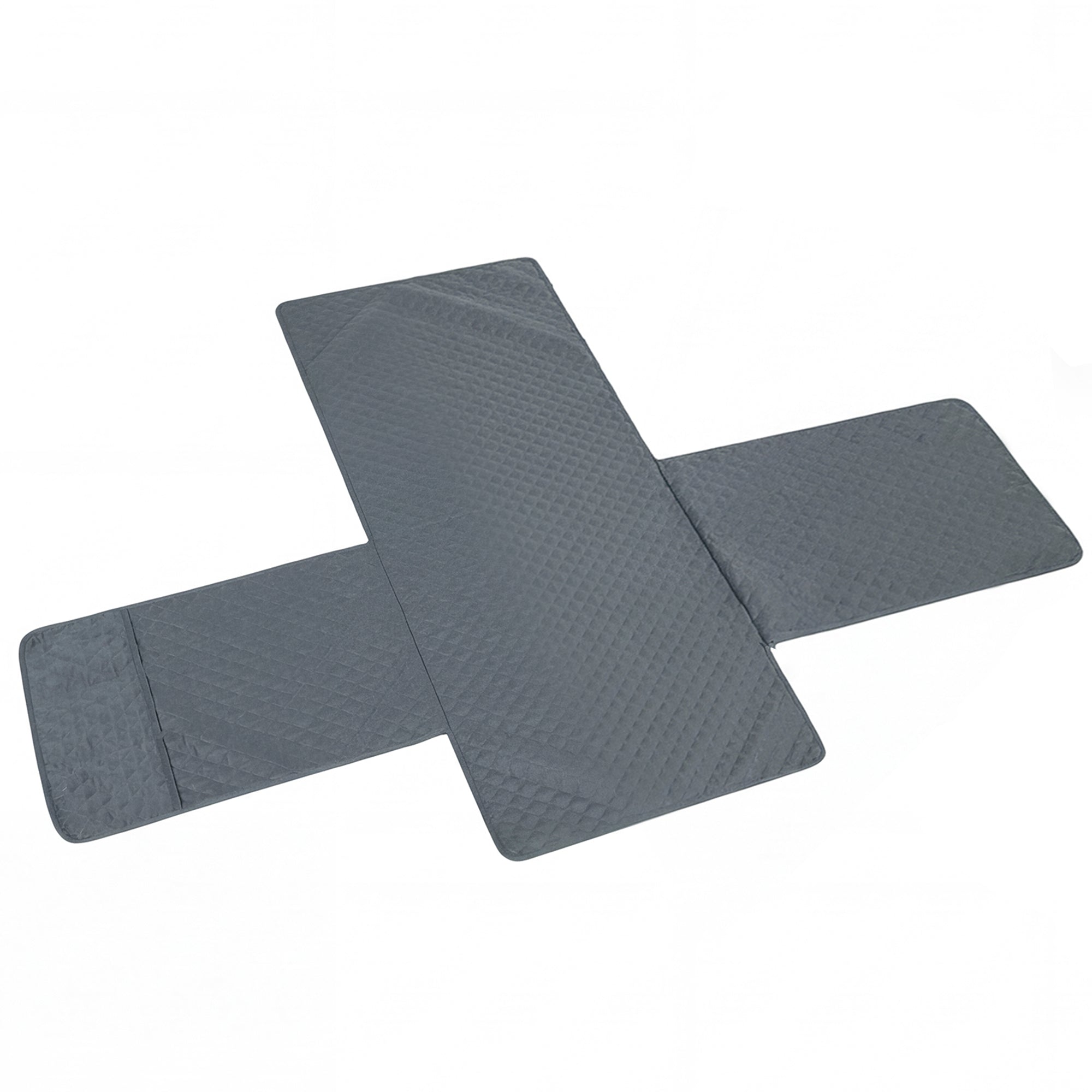 Waterproof Sofa Cover, Soft Couch Cover for Dogs Cats Pets, Non Slip Sofa Slipcoevr with Elastic Straps Furniture Protector for Living Room, Grey