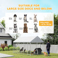 Load image into Gallery viewer, Outdoor Dog Kennel with Roof, Heavy Duty Galvanized Steel Dog Run Chain Link w/ Waterproof UV-Resistant Cover, Safety Lockable Latch System, 13.1' x 7.5' x 7.8
