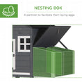 Load image into Gallery viewer, 84" Chicken Coop Wooden Hen House Rabbit Hutch Poultry Cage Pen Outdoor Backyard with Nesting Box and Run, Grey
