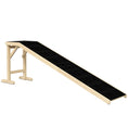 Load image into Gallery viewer, Pet Ramp Bed Steps for Dogs Cats Non-slip Carpet Top Platform Pine Wood 74"L x 16"W x 25"H Natural
