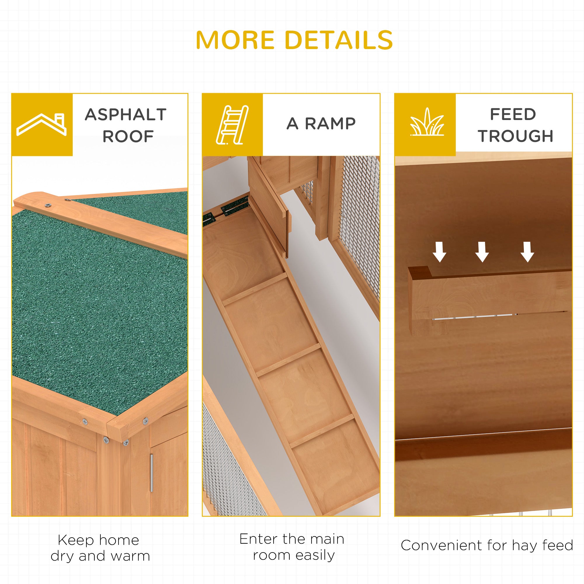 Pawhut Rabbit Hutch 2 Story Bunny Cage Small Animal House With Slide Out Tray Detachable Run For Indoor Outdoor Pawhut Rabbit Hutch 2 Story Bunny Cage Small Animal House With Slide Out Tray Detachable Run For Indoor Outdoor