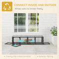 Load image into Gallery viewer, Outdoor Cat Tunnel, 60" Wooden Play Cat Enclosure, Extendable Pet Run with 3 Doors, for Indoor and Outdoor Use, for Kitty, Puppy, Grey

