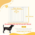 Load image into Gallery viewer, Baby Gate, 30"-32", 33"-35", 35"-37", 38"-40"W Pet Gate with 2 Extension Kits, Auto-Close, Two-Way Open, Pressure Mounted for Stair, Doorways and Hallways, 30"H, White
