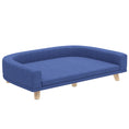 Load image into Gallery viewer, PawHut Dog Sofa Couch, Pet Bed with Comfortable Luxury Cushion, Washable Cover, Wooden Legs, Anti-slip Mat for Large Dogs, Cats, Kittens, Blue
