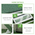 Load image into Gallery viewer, 42" Chicken Coop, Wooden Hen Run House, Rabbit Hutch with Nesting Box, Removable Tray, Asphalt Roof, Planting Lattice, Green
