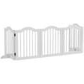 Load image into Gallery viewer, 24"H Foldable Dog Gate, 5 Panels Freestanding Pet Gate Barriers Indoor with Support Feet, Puppy Fence for Small Dogs, White
