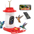 Load image into Gallery viewer, Hummingbird Ｗater Feeder with Camera, AI Identify 16000+ Birds, 2K HD Live Video, 3W Solar, Bird Feeder Camera with Arrival Alerts, Capture Live Video, Gift for Enthusiast
