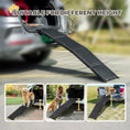 Load image into Gallery viewer, Folding Pet Ramp, 62 Inch Lightweight Portable Dog Ramp for Extra Large Dogs, Non-Slip Surface for Cars, Trucks and SUVs, Black
