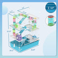 Load image into Gallery viewer, PawHut Hamster Cage, 6 Tier Small Animal Cage with Tubes and Tunnels, 32" DIY Design Large Hamster Cage with Hut, Wheel, Food Dish, Water Bottle, Ramps, for Dwarf & Gerbil, Light Blue

