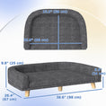 Load image into Gallery viewer, Dog Sofa, Dog Couch Bed for Large Dogs, Elevated Pet Cat Sofa Bed with Removable Washable Cover, Anti-slip Foot Pads, Dark Grey
