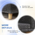 Load image into Gallery viewer, Dog Sofa, Dog Couch Bed for Large Dogs, Elevated Pet Cat Sofa Bed with Removable Washable Cover, Anti-slip Foot Pads, Dark Grey
