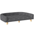 Load image into Gallery viewer, Dog Sofa, Dog Couch Bed for Large Dogs, Elevated Pet Cat Sofa Bed with Removable Washable Cover, Anti-slip Foot Pads, Dark Grey
