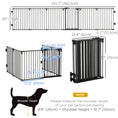 Load image into Gallery viewer, Dog Playpen DIY Adjustable, Puppy Play Pen Dog Fences Indoor with Automatically Close Lock, Pet Door for Doorway Stair, Fireplace Christmas Tree Barrier, 6-Panel, 30''H

