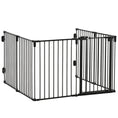 Load image into Gallery viewer, Dog Playpen DIY Adjustable, Puppy Play Pen Dog Fences Indoor with Automatically Close Lock, Pet Door for Doorway Stair, Fireplace Christmas Tree Barrier, 6-Panel, 30''H

