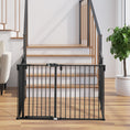Load image into Gallery viewer, Dog Playpen DIY Adjustable, Puppy Play Pen Dog Fences Indoor with Automatically Close Lock, Pet Door for Doorway Stair, Fireplace Christmas Tree Barrier, 6-Panel, 30''H
