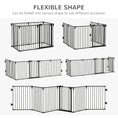 Load image into Gallery viewer, Dog Playpen DIY Adjustable, Puppy Play Pen Dog Fences Indoor with Automatically Close Lock, Pet Door for Doorway Stair, Fireplace Christmas Tree Barrier, 6-Panel, 30''H
