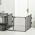 Load image into Gallery viewer, Dog Playpen DIY Adjustable, Puppy Play Pen Dog Fences Indoor with Automatically Close Lock, Pet Door for Doorway Stair, Fireplace Christmas Tree Barrier, 6-Panel, 30''H
