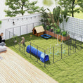 Load image into Gallery viewer, Dog Playpen, 44.5" H 24 Panels 63'L Puppy Playpen Exercise Pen Rust-resistant with Lockable Door for Indoor Outdoor, DIY Shape 220 sq.ft Pet Fence for Small to Large Dogs, for RV Camping Yard
