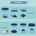 Load image into Gallery viewer, Dog Paddling Pool, Foldable Dog Pool, Leakproof & Hard Plastic, Portable Pet Bathtub with Non-Slip Base & Drainage Hole, for Indoors, Outdoors, Garden, Patio, 120 x 30 cm, Blue
