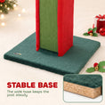Load image into Gallery viewer, Cat Scratching Post for Indoor Cats, 81cm Tall Cat Scratcher with Sisal Rope, Hanging Bell Toy and Stable Base, Green and Red
