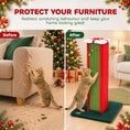 Load image into Gallery viewer, Cat Scratching Post for Indoor Cats, 81cm Tall Cat Scratcher with Sisal Rope, Hanging Bell Toy and Stable Base, Green and Red
