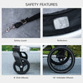 Load image into Gallery viewer, Aosom 2 in 1 Bike Trailer, Foldable Dog Bike Stroller with Aluminum Frame, Quick Release Wheels, Safety Leash, Anti-Slip Mat, Hitch Coupler, Reflectors, Flag for Medium Dogs, Green
