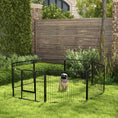 Load image into Gallery viewer, Dog Playpen, Wide 31.5"W Heavy-Duty Metal Puppy Play Pen, Pet Exercise Fences for Outside and Indoor, DIY Design with Door for Small Dogs, 8 Panels, 23.5"H
