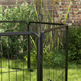Load image into Gallery viewer, Dog Playpen, Wide 31.5"W Heavy-Duty Metal Puppy Play Pen, Pet Exercise Fences for Outside and Indoor, DIY Design with Door for Small Dogs, 8 Panels, 23.5"H

