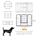 Load image into Gallery viewer, Dog Playpen, Wide 31.5"W Heavy-Duty Metal Puppy Play Pen, Pet Exercise Fences for Outside and Indoor, DIY Design with Door for Small Dogs, 8 Panels, 23.5"H
