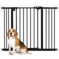 Load image into Gallery viewer, Dog Gate Stair Gate Pressure Fit Pets Barrier Auto Close for Doorway Hallway, 74-100cm Wide Adjustable, Black
