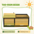 Load image into Gallery viewer, Wooden Tortoise House Tortoise Table with Hide Shelter Run, Openable Top, Tray, Yellow
