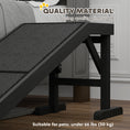 Load image into Gallery viewer, Pet Ramp Bed Steps for Dogs Cats Non-slip Carpet Top Platform Pine Wood 59"L x 16"W x 20"H Black

